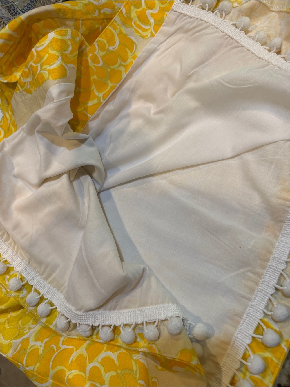 Yellow Floral Wrap Skirt - Bright Floral Print - Picture 5 of 5